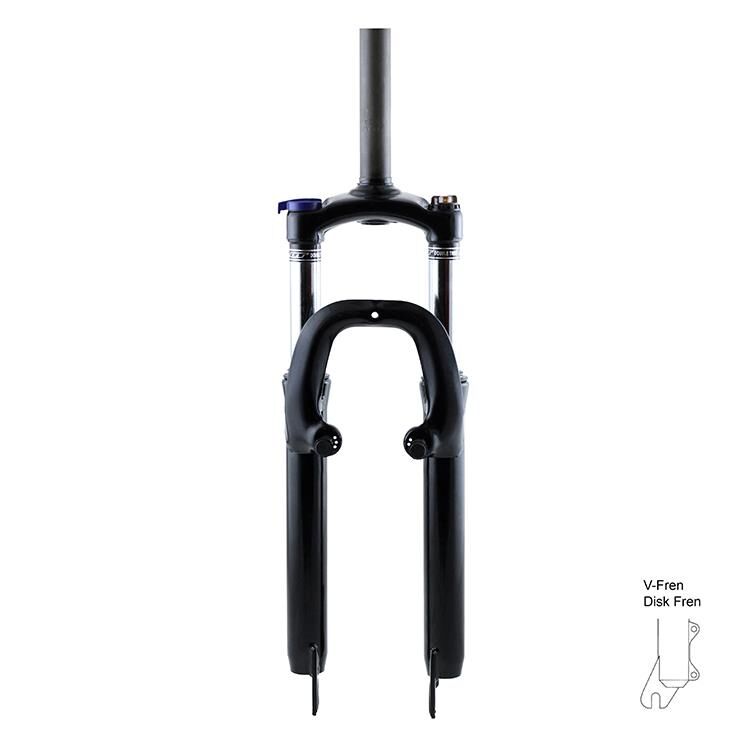 Amortisörlü Maşa 26 VB-DB Kilitlemeli 28.6 Çelik, Siyah, Pasosuz