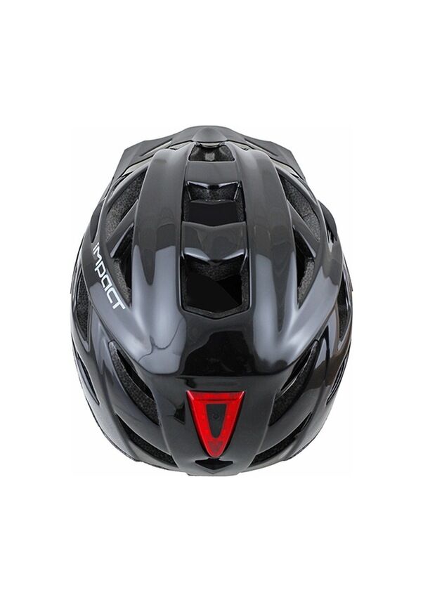 İmpact Commur Işıklı Bisiklet Kaskı PARLAK Siyah özel seri