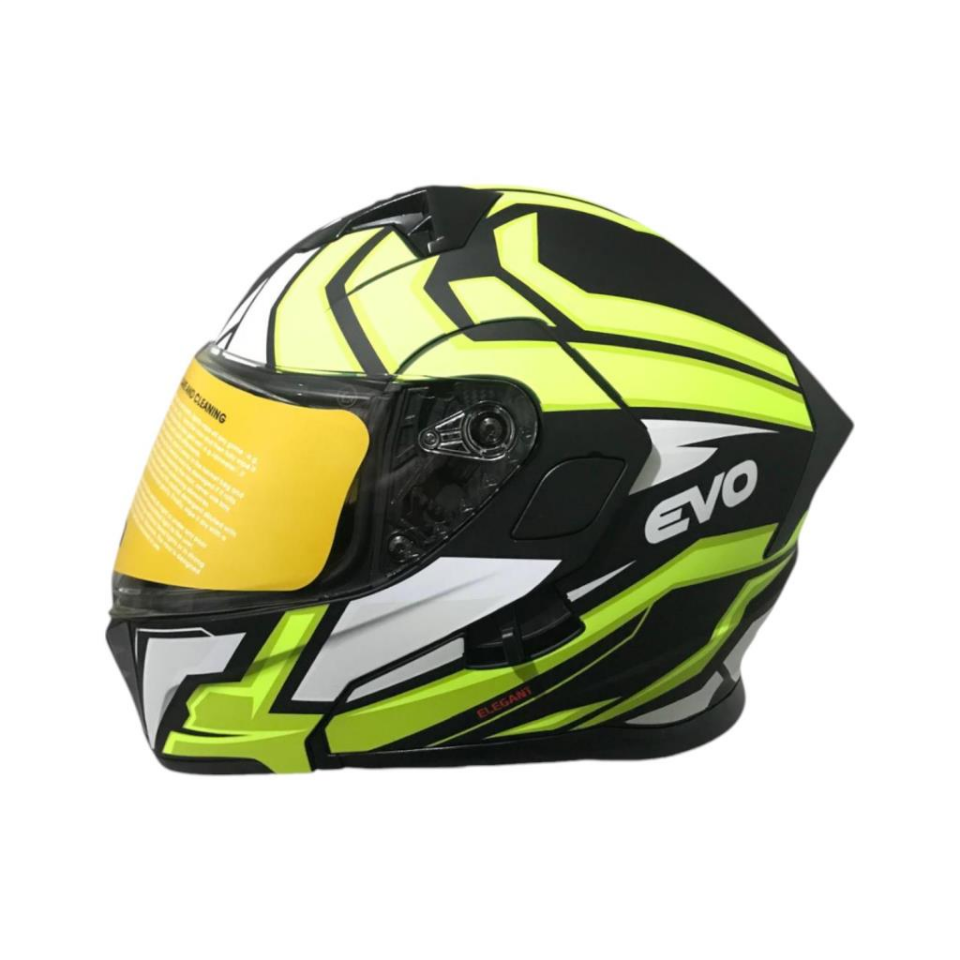 EVO506 ELEGANT FULLFACE ÇENEDEN AÇILIR MOTOSİKLET KASKI SİYAH-MAVİ