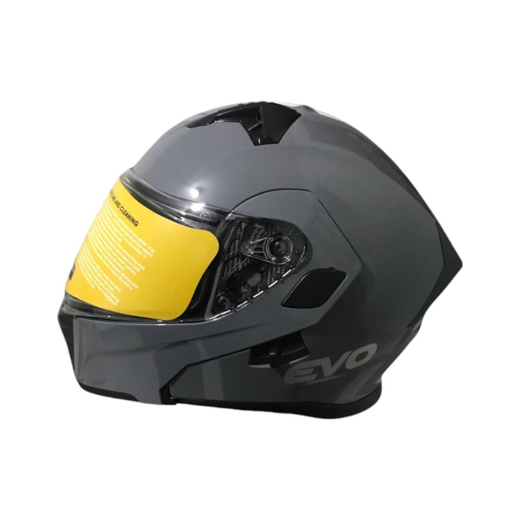 EVO506 ELEGANT FULLFACE ÇENEDEN AÇILIR MOTOSİKLET KASKI GRİ