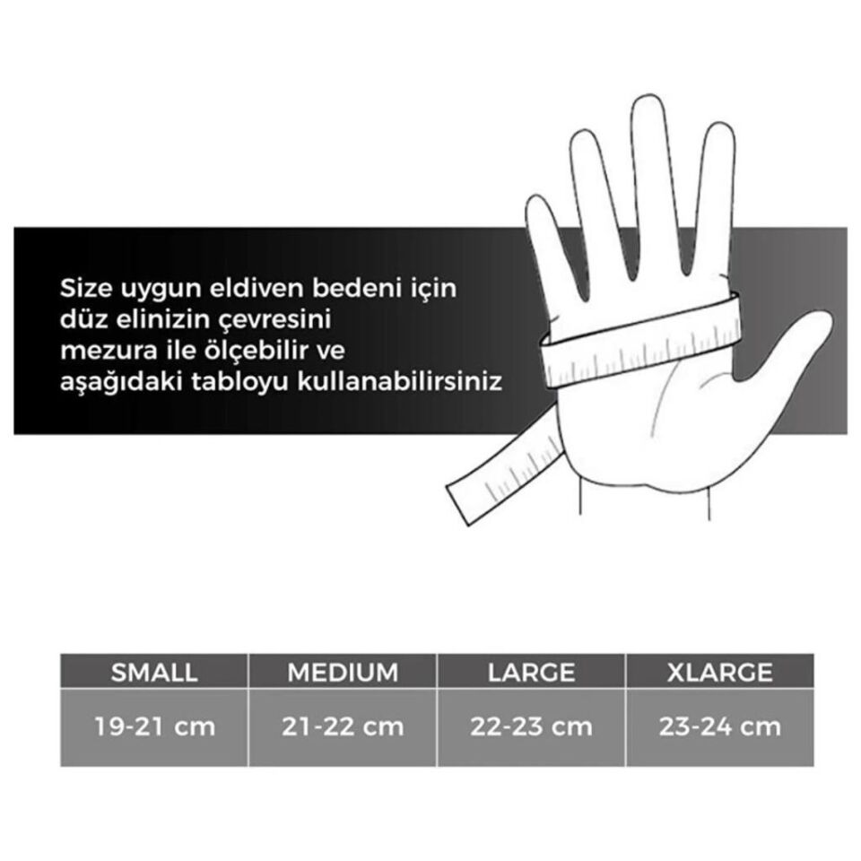 CARRARO Kısa Parmak Eldiven CR-23013 - Kırmızı