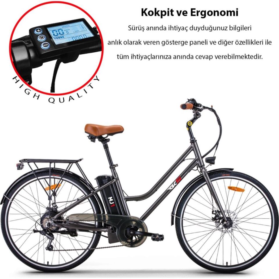 RKS MJ1 28 JANT ELEKTRİKLİ LİTYUM AKÜ ŞEHİR TUR BİSİKLETİ