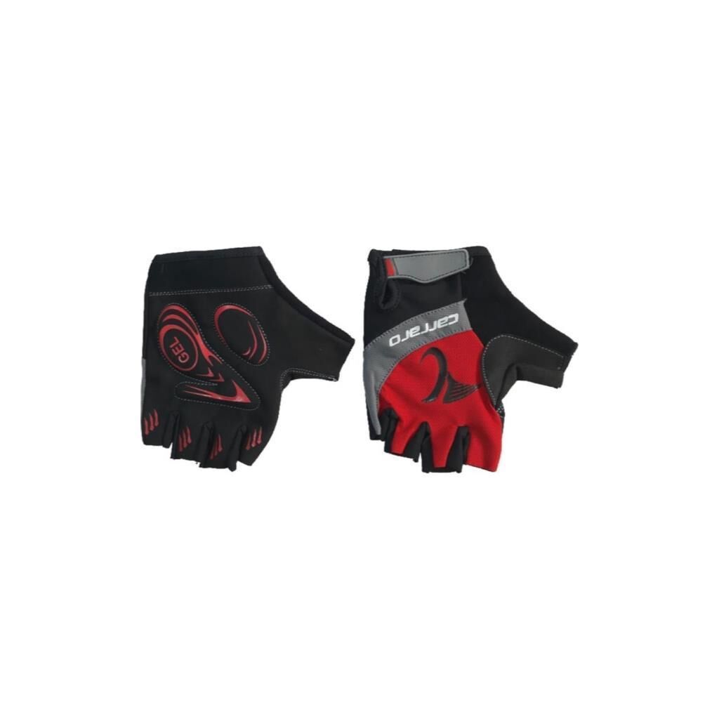 Carraro Orjinal Kısa Parmak Jelli Bisiklet Eldiveni V7 M - SİYAH-MAVİ