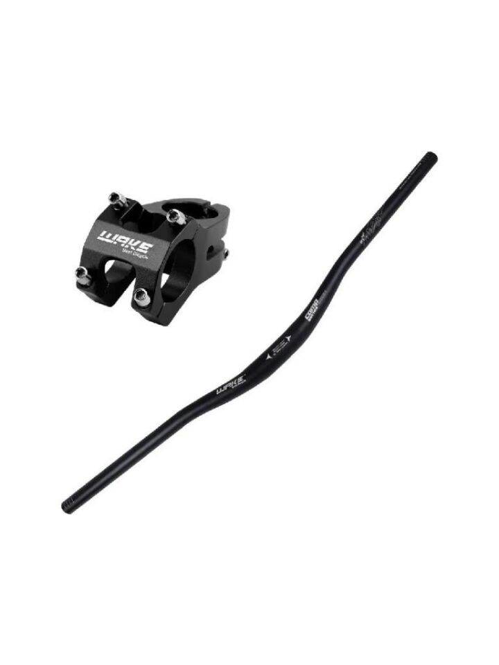 WAKE 780MM Alüminyum 31.8 Bisiklet Gidon + Boğaz Seti KIRMIZI