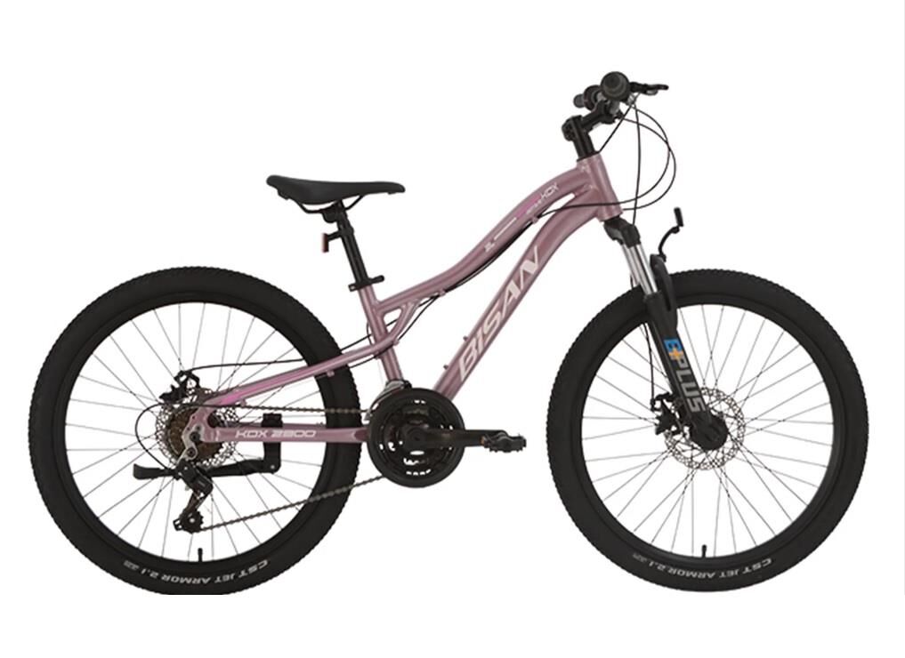 Bisan KDX 2800 MD 24 Jant 21 Vites Çocuk Dağ Bisikleti 2026 METALİK PEMBE