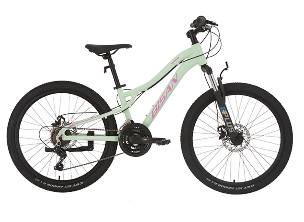 Bisan KDX 2800 MD 24 Jant 21 Vites Çocuk Dağ Bisikleti 2026 MİNT YEŞİL
